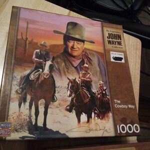 John Wayne 'The Cowboy Way' 1000-Piece Puzzle - Brown